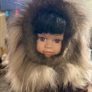 Alaskan Eskimo porcelain doll